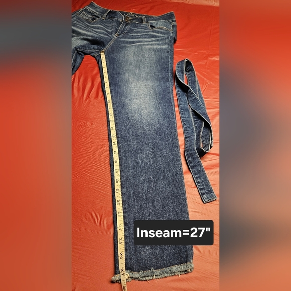 Soho High Waist Boyfriend Ankle/Crop w/Matching Belt sz6 w/Stretch E.U.C - Picture 7 of 8